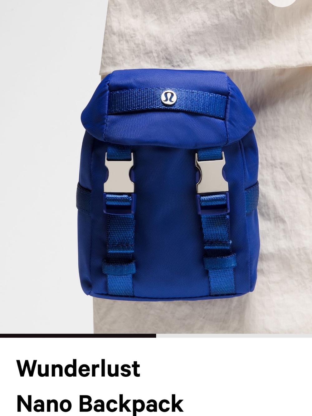Lululemon Wunderlust Backpack Nano - Royal Blue NWT
